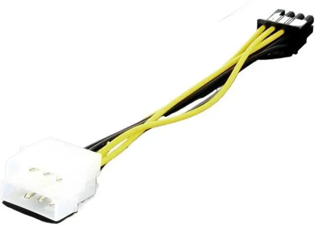 Alt view image 6 of 6 - KUNSR Male to 4Pin Female Video Card Power Cord 8 Pin PCI to 4 Pin Graphics Card Power Cable