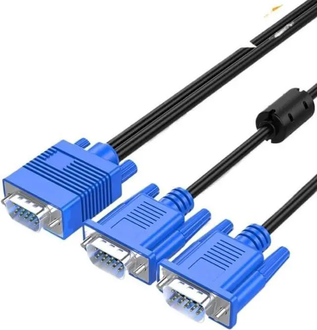 Main image of KUNSR Distributor 1 Port Divided Into 2 Ports Computer Synchronous Display Projector Connection Cable HD Video Extender