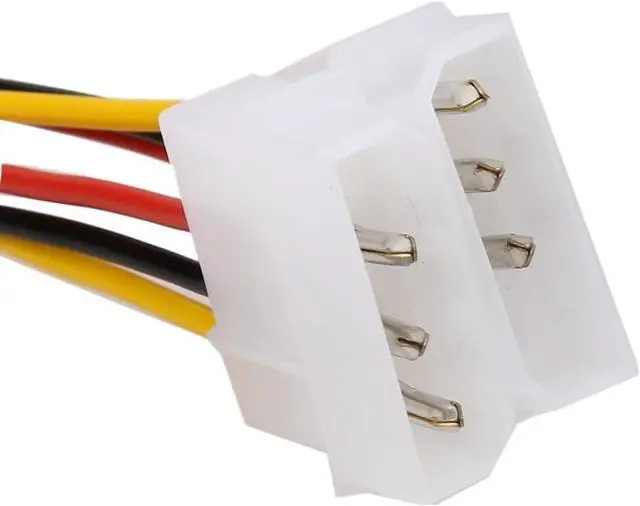 Alt view image 2 of 5 - KUNSR 10pcs/lot 2 IDE 4pin IDE Male to 6 Pin Female PCI-E Y IDE Power Cable Adapter Connector