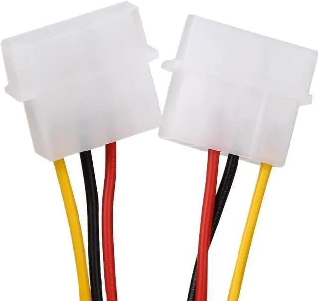 Alt view image 5 of 5 - KUNSR 10pcs/lot 2 IDE 4pin IDE Male to 6 Pin Female PCI-E Y IDE Power Cable Adapter Connector