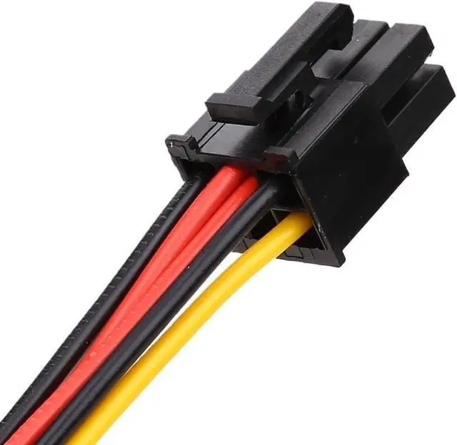 Alt view image 4 of 5 - KUNSR 10pcs/lot 2 IDE 4pin IDE Male to 6 Pin Female PCI-E Y IDE Power Cable Adapter Connector