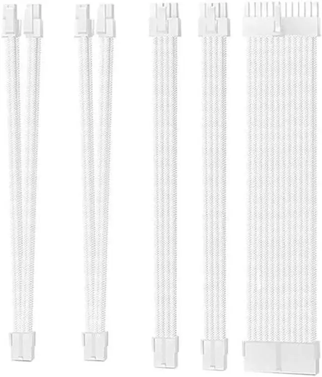 Alt view image 3 of 5 - KUNSR PSU ATX 24Pin Extension Cable Nylon Braided 8-pin 6+2pin Cord 8P 4+4Pin Motherboard for Computer PC Case Power Module 30CM