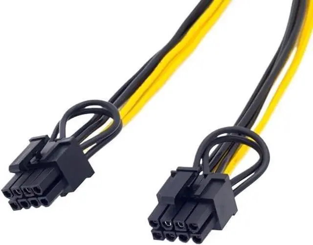 Alt view image 3 of 4 - KUNSR 1-10 pcsEPS CPU 12V 8 Pin to 8 (6+2) Pin PCIE Adapter Power Supply Cable 20cm Can Be Customized(5 Pcs)