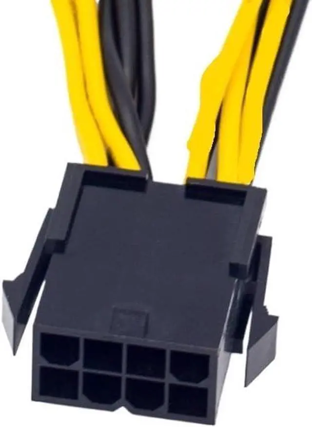 Alt view image 2 of 4 - KUNSR 1-10 pcsEPS CPU 12V 8 Pin to 8 (6+2) Pin PCIE Adapter Power Supply Cable 20cm Can Be Customized(5 Pcs)