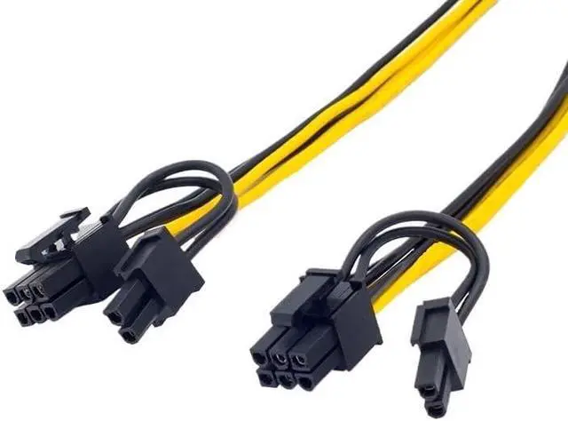 Alt view image 4 of 4 - KUNSR 1-10 pcsEPS CPU 12V 8 Pin to 8 (6+2) Pin PCIE Adapter Power Supply Cable 20cm Can Be Customized(5 Pcs)