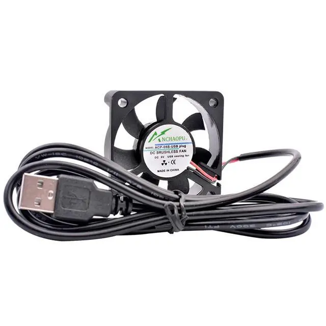 Alt view image 7 of 7 - 1PCS 40mm 50mm 60mm 70mm 80mm 92mm 120mm DC5V USB Connector Quiet Cooling Fan for DIY Cooling Router Game TV Box Power Supply(40x40x10mm Sleeve)