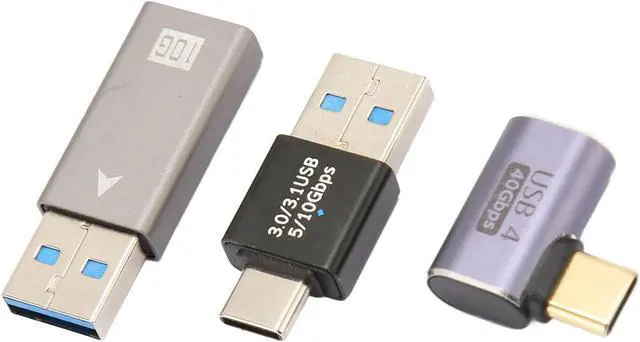 Alt view image 3 of 7 - 16Pcs USB 3.0 3.1 Type C Aluminium Alloy Adapters Kit, Different Angles USB Converter Set for Phone Computer Peripherals, Easy Plug and Play, Wide Application, Stable Connection