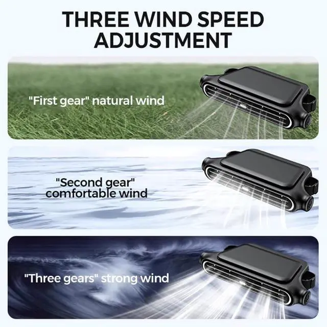 Alt view image 6 of 7 - Car Seat Cooling Fan, Mini Portable USB Back Cooling Fan Kids Baby Quiet Headrest Neck Fan Accessories with 3 Adjustable Wind Speeds for Vehicle Jeep Van RV Truck (Mix, Battery Model)