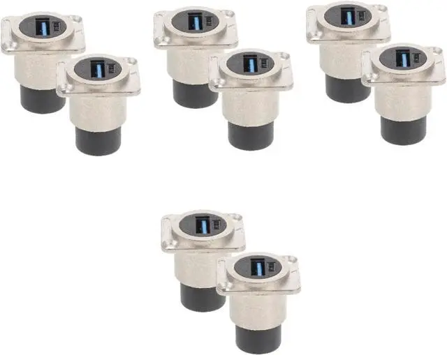 Main image of 8pcs USB Panel Mount Coupler Flush Mount Female to Female Extension Connector for Data Transfer Casting Mold High-Speed USB Accessory for Desktop and Laptop Use