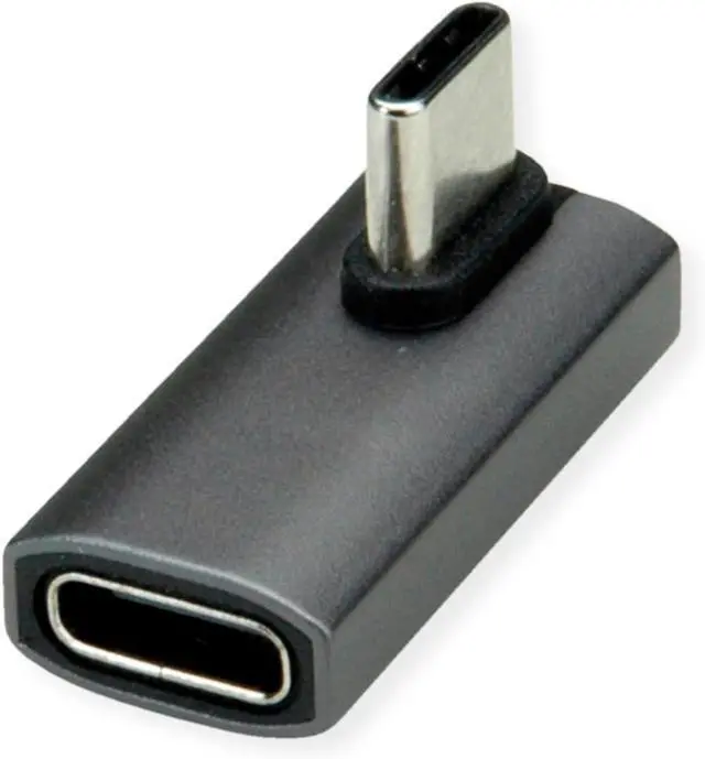 Main image of ROLINE USB Adapter 4 Gen 3x2 Type C ST/BU Aluminium 90° Twisted Silver