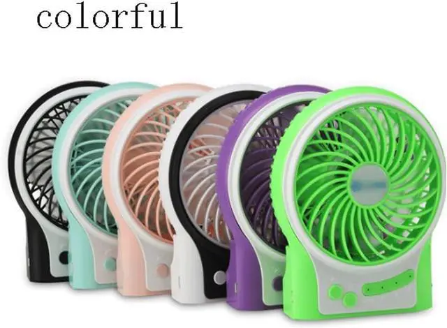 Alt view image 3 of 7 - Small Desk Fan,USB Mini Fan,Small but Powerful, Portable Quiet 3 Speeds Wind Desktop Fan,Home Bedroom Car School Cooling Fan Strong Airflow (Color : Green)