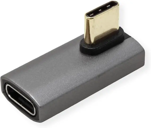 Alt view image 3 of 5 - ROLINE USB Adapter 4 Gen 3x2 Type C ST/BU Aluminium 90° Twisted Silver