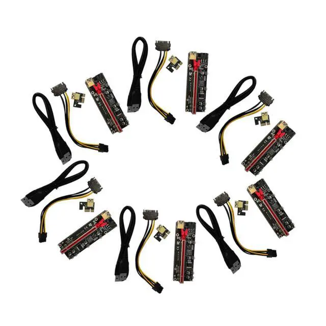 Alt view image 3 of 7 - Pci Express Extension Adapter 1x to 16x Riser Card Usb3.0 Graphics Card Cable High Reliability
