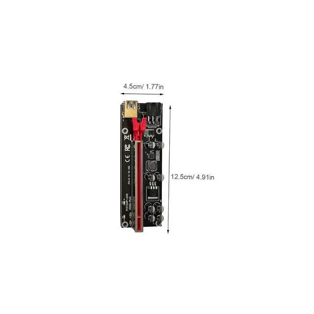 Alt view image 2 of 7 - Pci Express Extension Adapter 1x to 16x Riser Card Usb3.0 Graphics Card Cable High Reliability