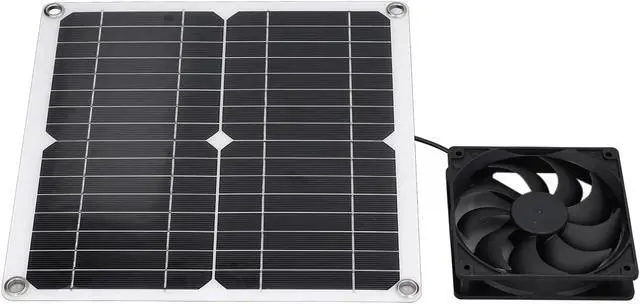Main image of Garosa Panel Fan Kit, Monocrystalline Silicon, Portable USB Solar Powered Fan with Efficient Air Circulation for Greenhouses and Sheds