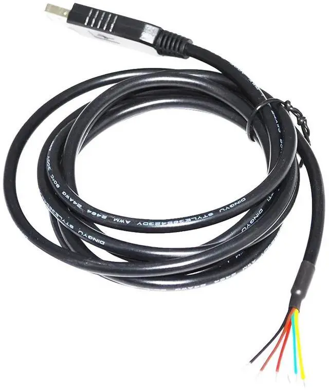 Main image of FENG GUO FT232RL USB to UART T/TL 3.3V 5V 6 CORE 6PIN WE Wire END Open Cable Compatible with T/TL-232R-3V3-WE VC/C G/ND TX/D RX/D C/TS R/TS(5M,TTL 5V)