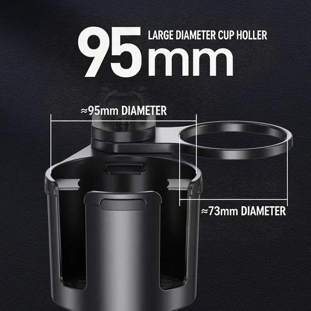 Alt view image 6 of 7 - Car Cooling Fan with Cup Holder Usb Charging, Car Cup Holder Usb Fan, with 3 Speed Setting 360 Degree Rotation and Adjustable Base for Suv Truck Cups Holders Cooler for Cars