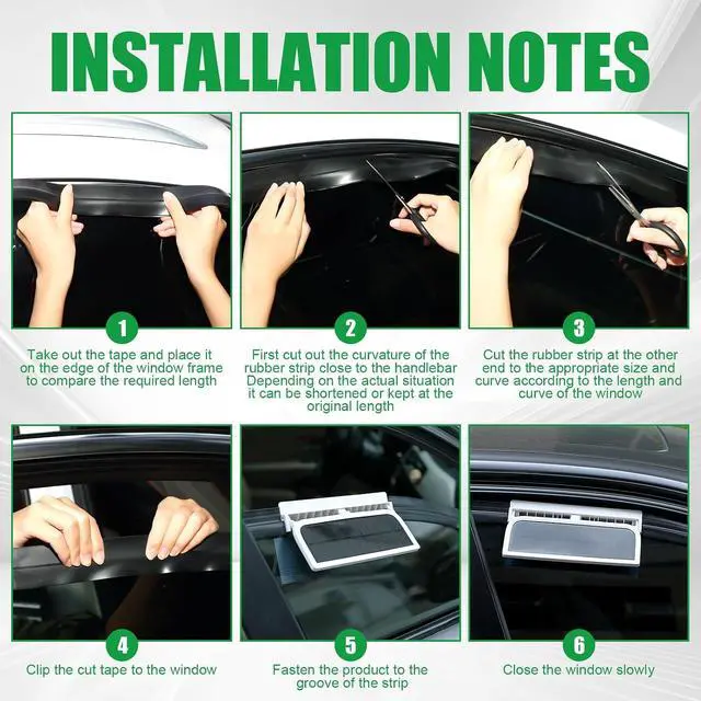Alt view image 5 of 7 - Tujoe 2 Pack Solar Powered Car Exhaust Fan 3 Fans Car Window Air Vent Radiator Solar Energy Cooling Vent Exhaust for General Types (Solar & Battery & USB 3 Fans,White)