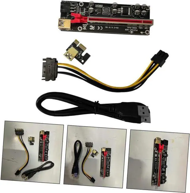 Alt view image 3 of 7 - 6sets Pin Pci-e Card Adapter to Mining Extender Pcie Riser for Gpu Professional Technology Easy to Use