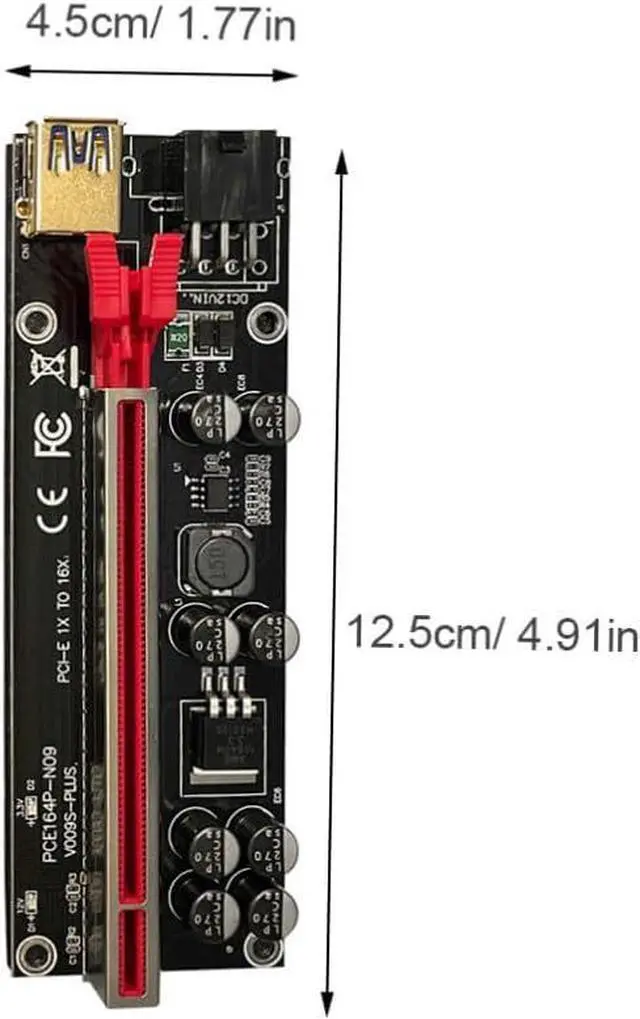 Alt view image 2 of 7 - 6sets Pin Pci-e Card Adapter to Mining Extender Pcie Riser for Gpu Professional Technology Easy to Use