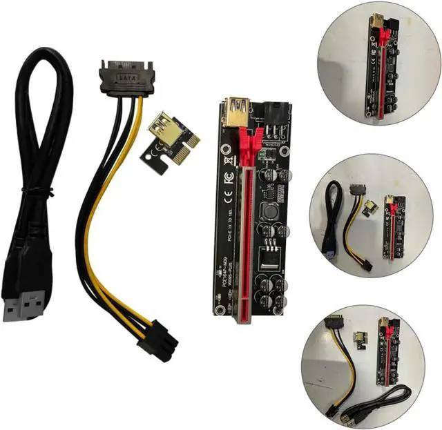 Alt view image 7 of 7 - 6sets Pin Pci-e Card Adapter to Mining Extender Pcie Riser for Gpu Professional Technology Easy to Use