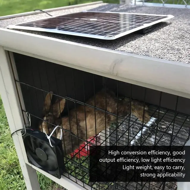 Alt view image 2 of 7 - Solar Charger Panel Solar Panel Fan Kit 12W USB Solar Powered Fan Portable for Outdoor Trips Lightweight Table Fan for Cooling Without Power Storage FunctionHome Outdoor Barbecue