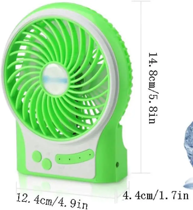Alt view image 2 of 7 - Portable Desk Fan,USB Mini Fan,Small but Powerful, Portable Quiet 3 Speeds Wind Desktop Fan,Home Bedroom Car School Cooling Fan High Wind (Color : Black)