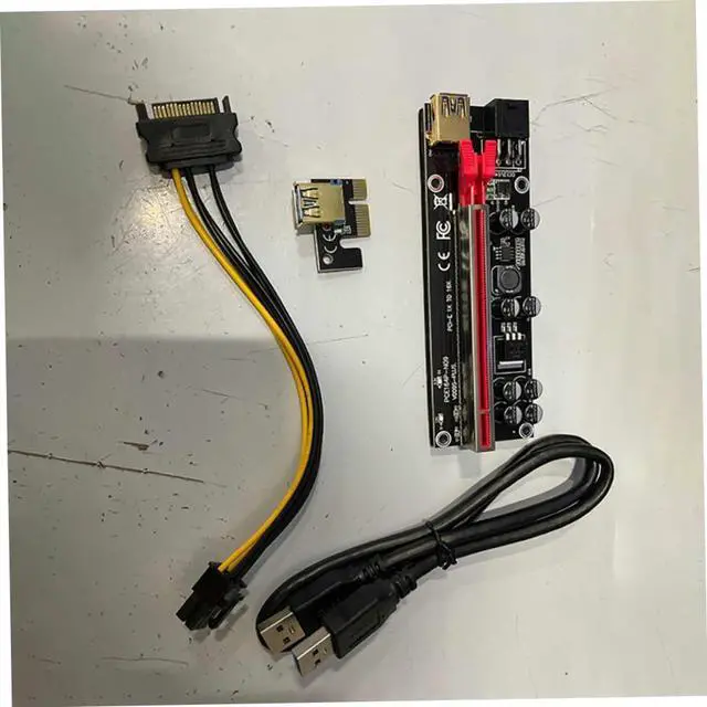 Alt view image 7 of 7 - Angoily 6sets Pci-e Riser Kit to Graphics Card Adapter USB Connection Plated Design for Enhanced Stability and -Term Use