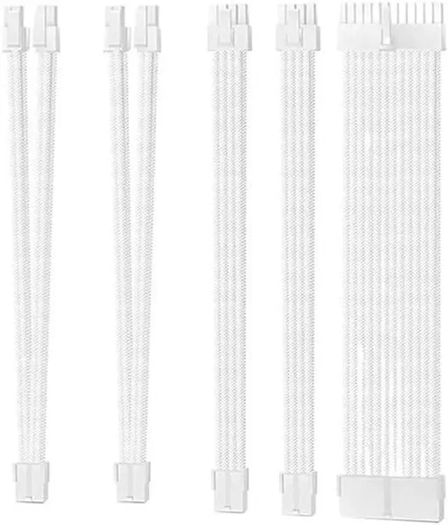 Alt view image 2 of 5 - KUNSR PSU ATX 24Pin Extension Cable Nylon Braided 8-pin 6+2pin Cord 8P 4+4Pin Motherboard for Computer PC Case Power Module 30CM