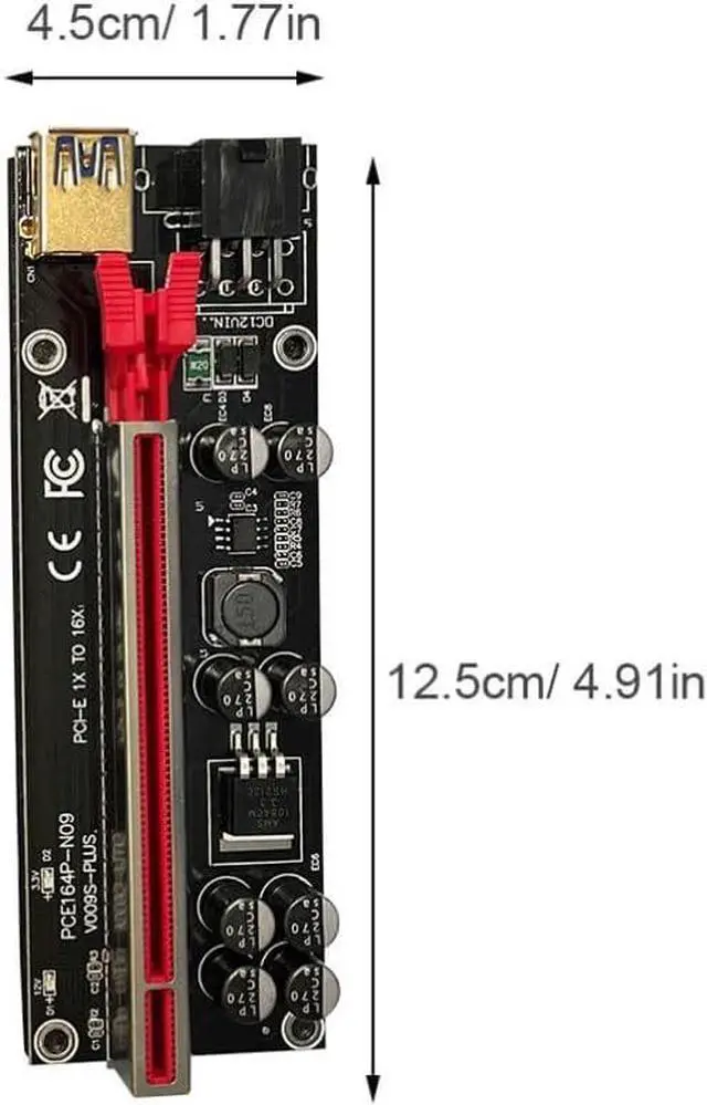 Alt view image 2 of 7 - SECFOU 6sets Graphics Card Extension Cable Pcie to Extender Riser Adapter Led Indicator Light Fast Stable Data Transmission Computer Accessory