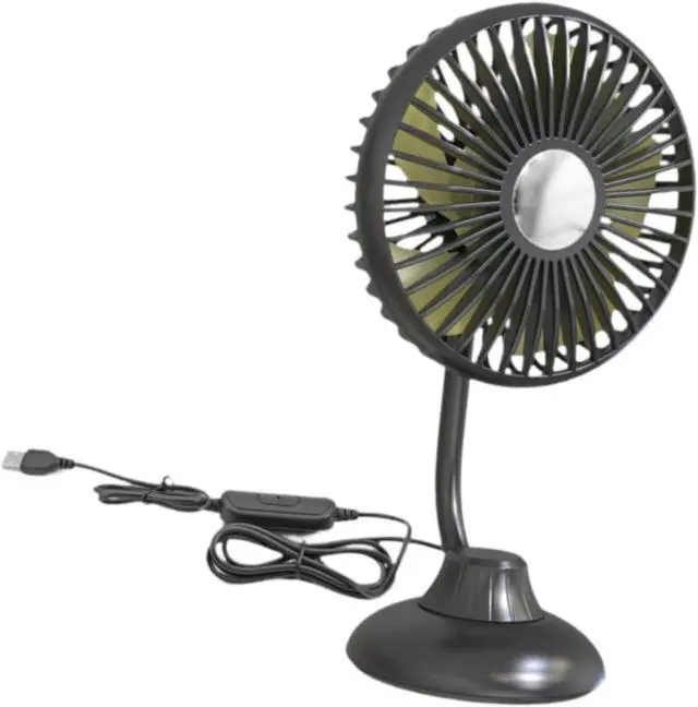 Main image of USB Desk Fan Table Cooling Fan Portable Fast Cooling Comfortable Mini Personal Fan 3 Speeds Wind for Indoor Home Bedroom, Green(Black)