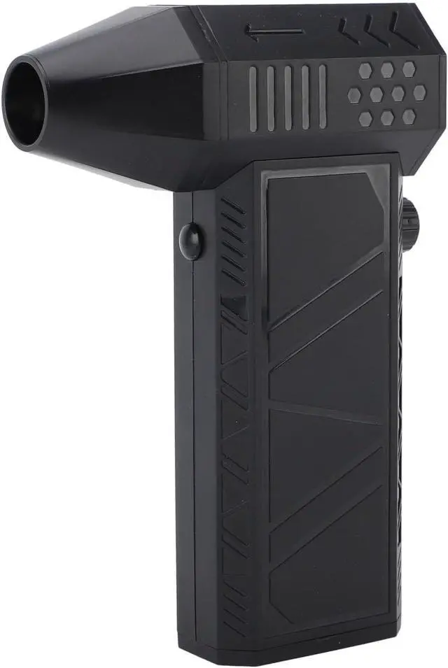 Alt view image 3 of 7 - 130000RPM Mini Turbo Fan Cordless USB Rechargeable Air Duster with 2 Magnetic Nozzles (Black)