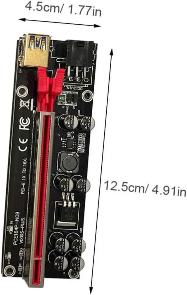 Alt view image 2 of 7 - 6sets Gpu Power Cable Pci- Extender Pcie Riser Card to Adapter High-Speed Data Transmission