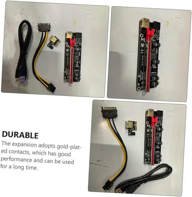 Alt view image 5 of 7 - 6sets Pci-e to Extender Cable Gpu Riser Card Power Extender for Mining Computer Accessories