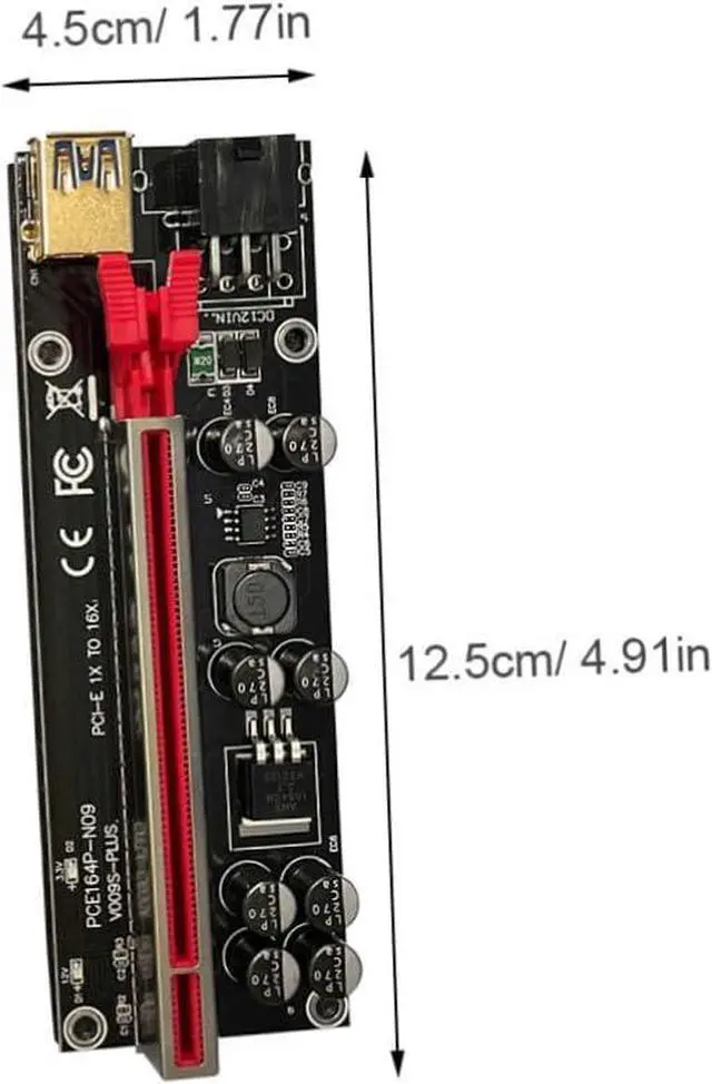 Alt view image 2 of 7 - jojofuny 6sets Pci Express Extender Riser Adapter Card with USB to Graphics Card Extension for Stable Power Supply Easy Installation Reliable Performance