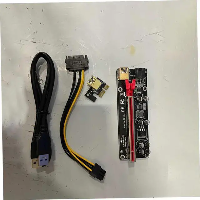 Alt view image 7 of 7 - jojofuny 6sets Pci Express Extender Riser Adapter Card with USB to Graphics Card Extension for Stable Power Supply Easy Installation Reliable Performance