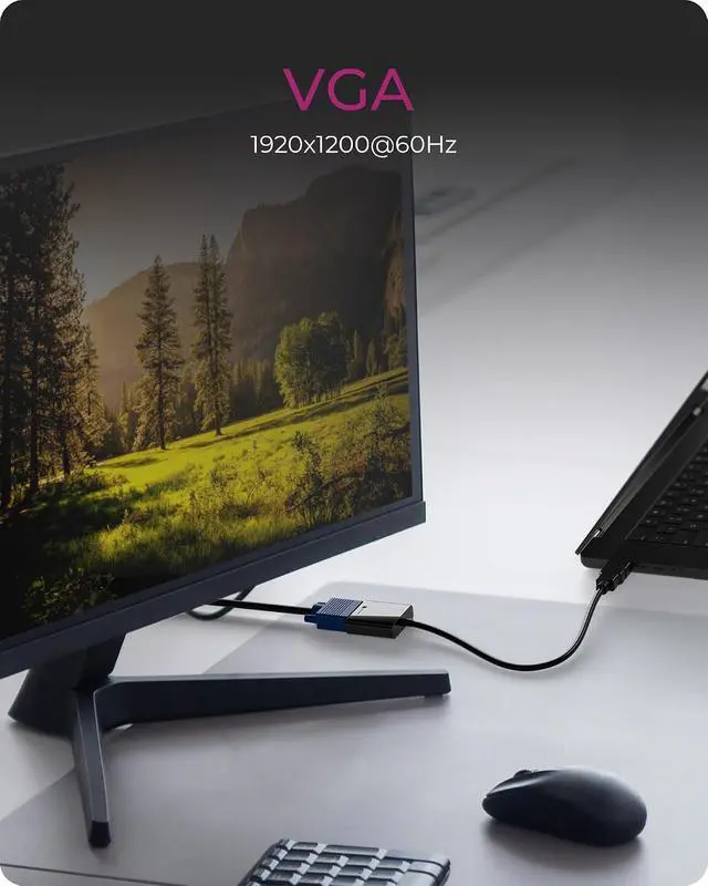 Alt view image 5 of 7 - ICY BOX IB-AC502a 2-in-1 HDMI to VGA Adapter 1920 x 1200 Hz