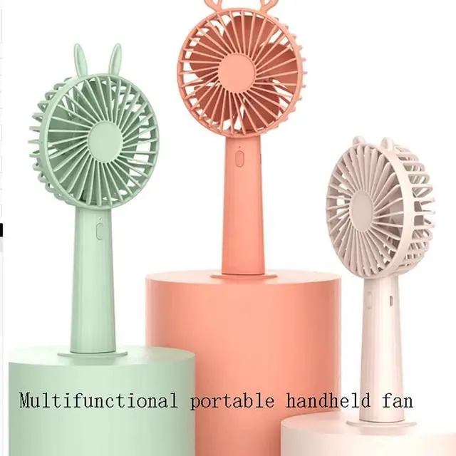 Alt view image 3 of 7 - Small Mini Fan,Portable Handheld Fan,Removable,USB Cooling Fan,Portable Desk Fan for Bedroom Home Office Outdoor,Small Fan Strong Airflow (Color : Green)