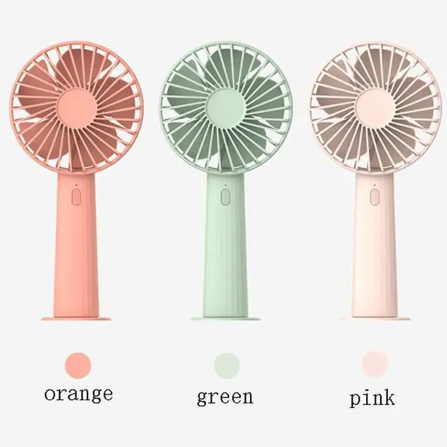 Alt view image 7 of 7 - Small Mini Fan,Portable Handheld Fan,Removable,USB Cooling Fan,Portable Desk Fan for Bedroom Home Office Outdoor,Small Fan Strong Airflow (Color : Green)