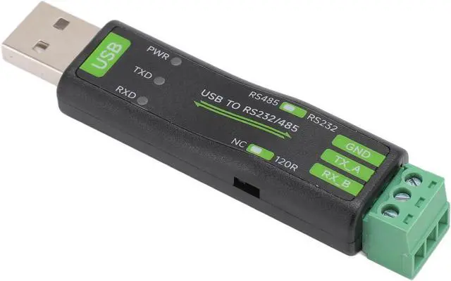 Alt view image 7 of 7 - USB to RS232 / 485 Converter - High - Speed FT232RN Chip, Onboard TVS Defense, Compact ABS Shell for, Linux, OS X, Mobile OS