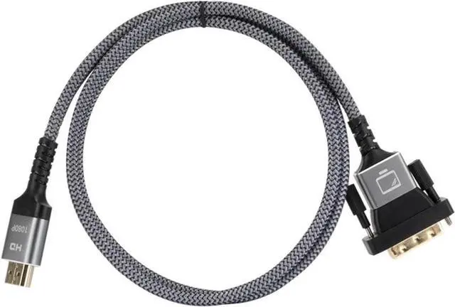Main image of HDMI to DVI Cable Bi-Directional Nylon Braid 1080P Male to HDMI Male High Speed Adapter Compatible with The HDTV Projector Splitter 24+1 DVI-D(Black,4.5m)
