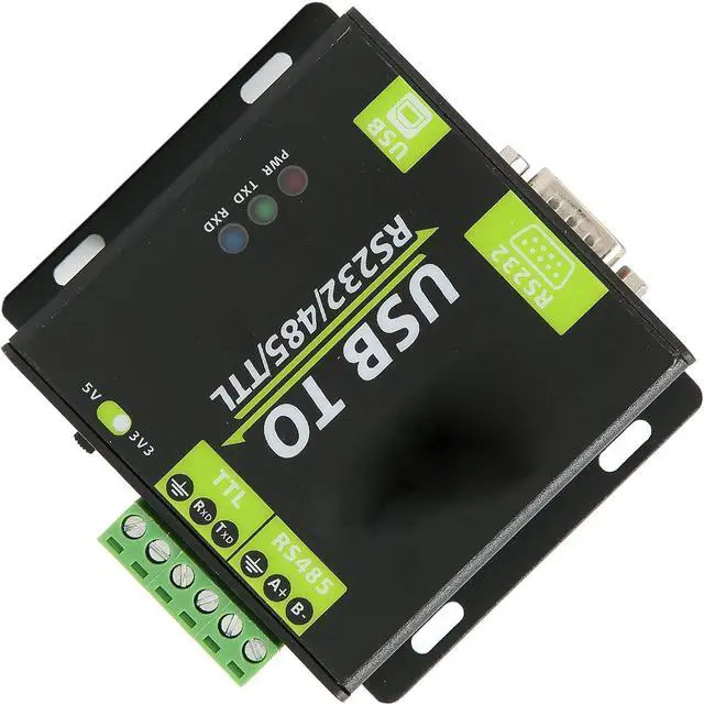 Alt view image 5 of 7 - USB to RS232/485/TTL Isolation Converter Fast Communication, Strong Anti Interference Adapter Module with Aluminum Alloy Shell