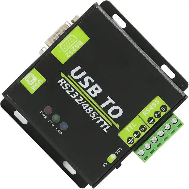 Alt view image 5 of 7 - USB to RS232/485/TTL Isolation Converter, Fast Communication Speed, Strong Anti Interference, Aluminum Alloy Shell, Industrial Optical Isolation for Stable Data Transmission