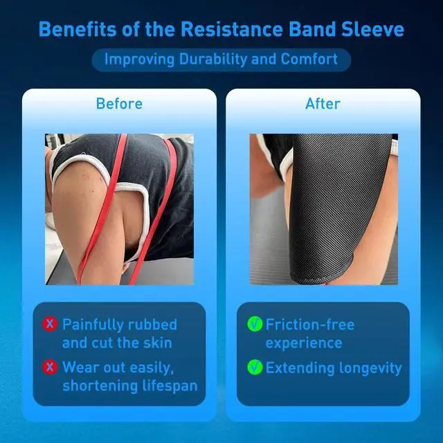 Alt view image 3 of 7 - 2-in-1 Extender Belt & Resistance Bands Sleeve - Ideal for Speediance Gym Monster & All Gym Machines - Ultimate Home Gym Accessories for Pulley & Cable Systems, Solving Arm-Rubbing Woes