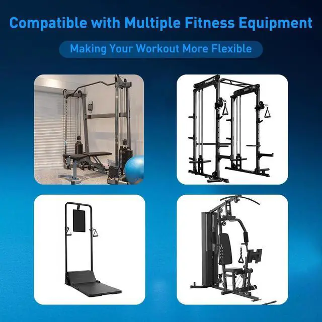 Alt view image 5 of 7 - 2-in-1 Extender Belt & Resistance Bands Sleeve - Ideal for Speediance Gym Monster & All Gym Machines - Ultimate Home Gym Accessories for Pulley & Cable Systems, Solving Arm-Rubbing Woes
