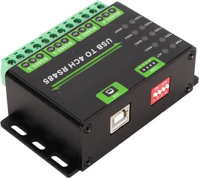 Alt view image 5 of 7 - USB to RS485 Converter Adapter, Resettable Fuse 120R Resistors Lightningproof USB to RS485 Converter 1200bps to 460800bps 4CH for Communication