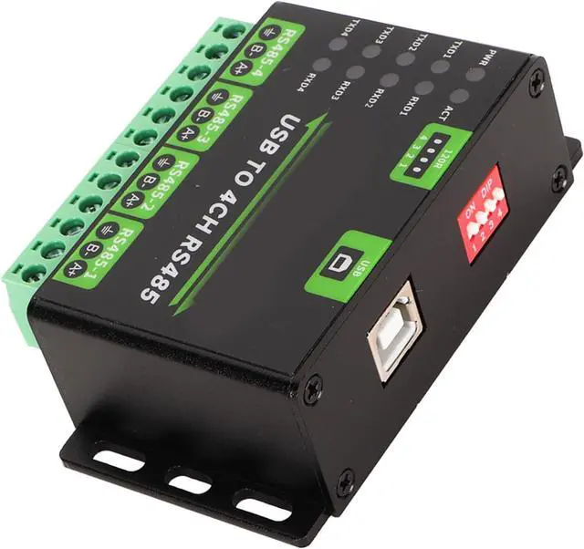 Alt view image 7 of 7 - USB to RS485 Converter Adapter, Resettable Fuse 120R Resistors Lightningproof USB to RS485 Converter 1200bps to 460800bps 4CH for Communication
