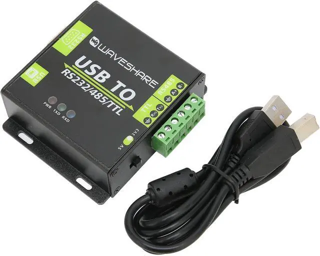 Alt view image 2 of 7 - TANIQIACA USB to RS232/485/TTL Isolation Converter Fast Communication Speed, Strong Anti Interference, Adapter Module with Aluminum Alloy Shell for Industrial Applications