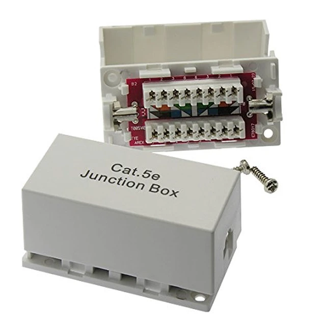 Alt view image 2 of 4 - InstallerParts Cat.5E Junction Box, 110 Punch Down Type, 10-Pack, White