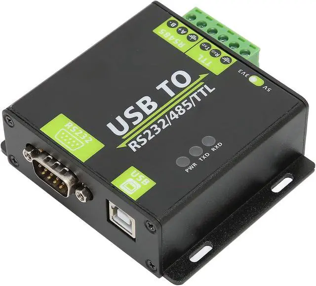 Alt view image 7 of 7 - TANIQIACA USB to RS232/485/TTL Isolation Converter Fast Communication Speed, Strong Anti Interference, Adapter Module with Aluminum Alloy Shell for Industrial Applications